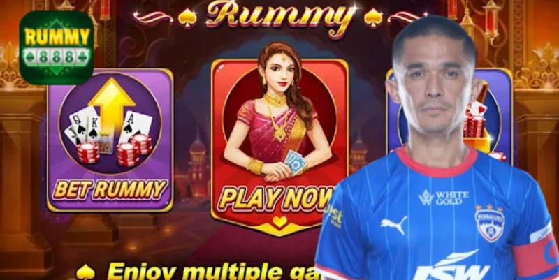 Legend Sunil Chhetri partners with Rummy888, symbolizing the perfect blend of strategy, skill, and sportsmanship